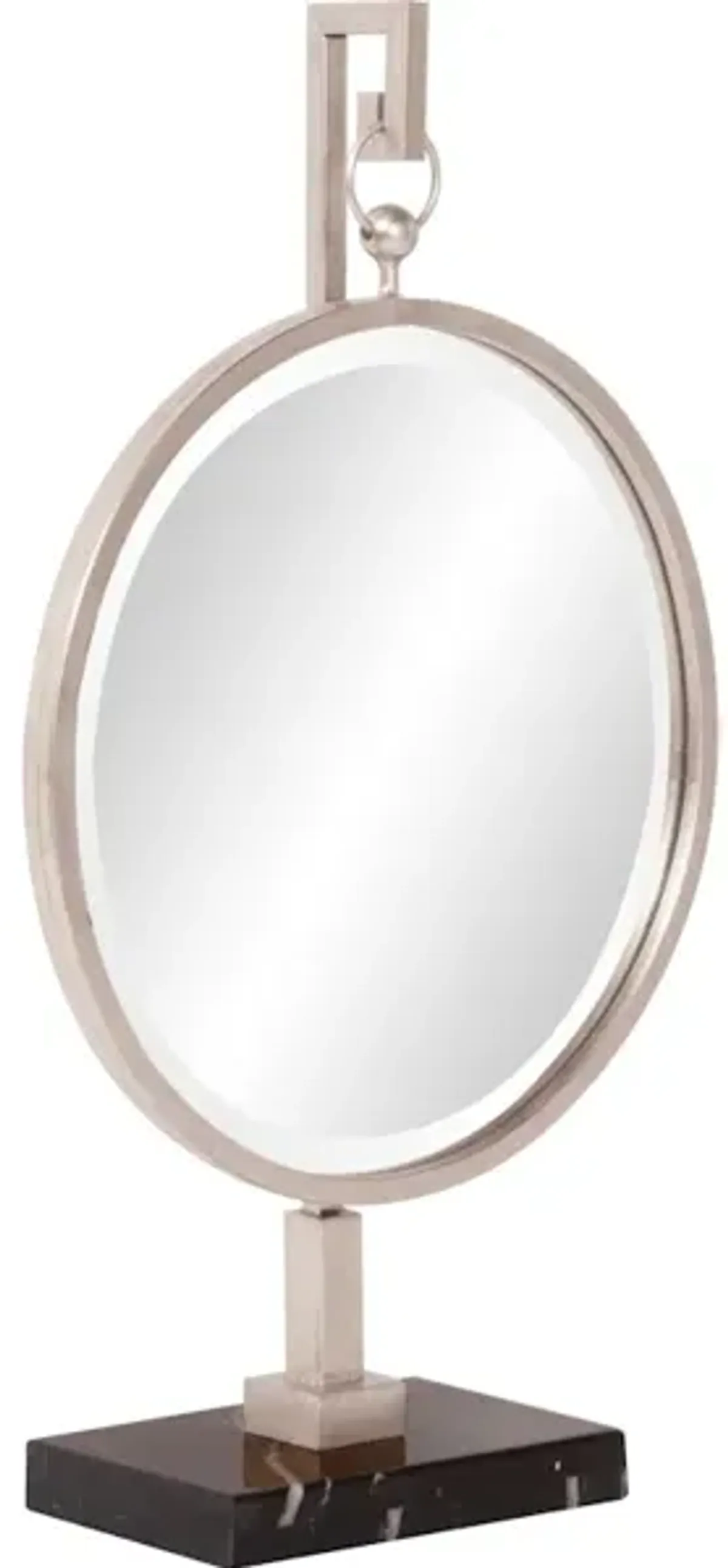 Medallion Silver Mirror