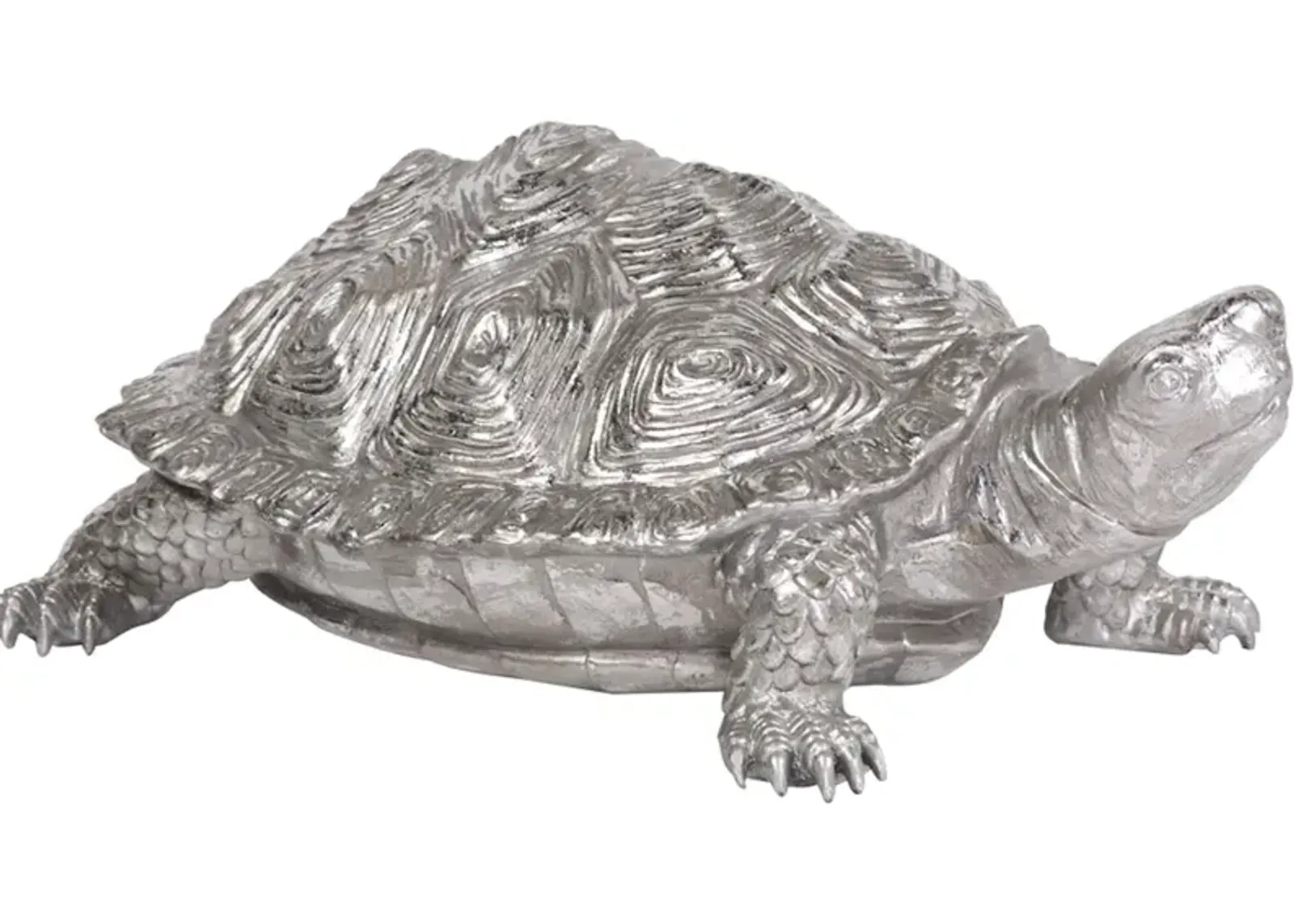 Turtle Figurine Textured Pewter