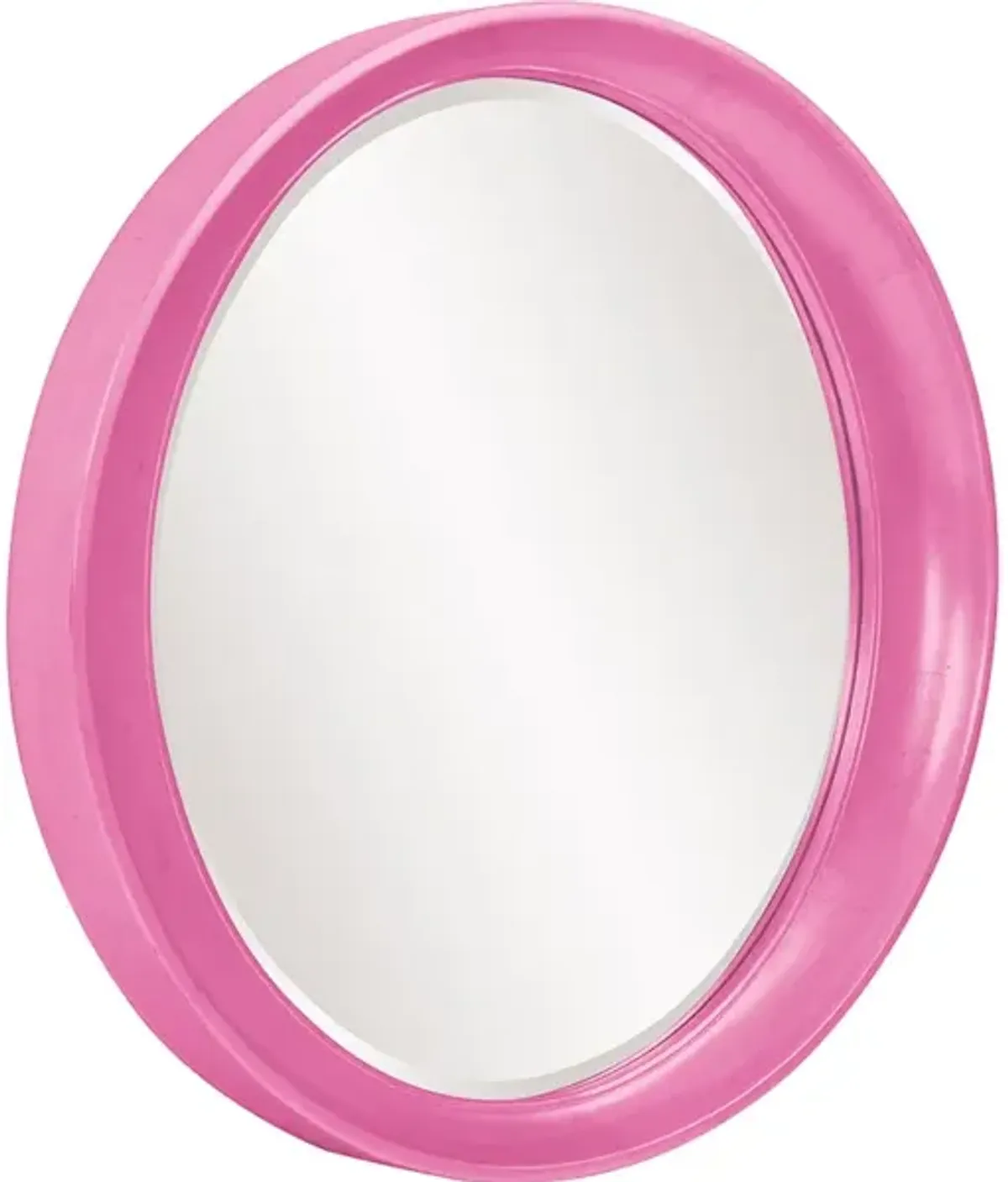 Ellipse Mirror - Glossy Hot Pink