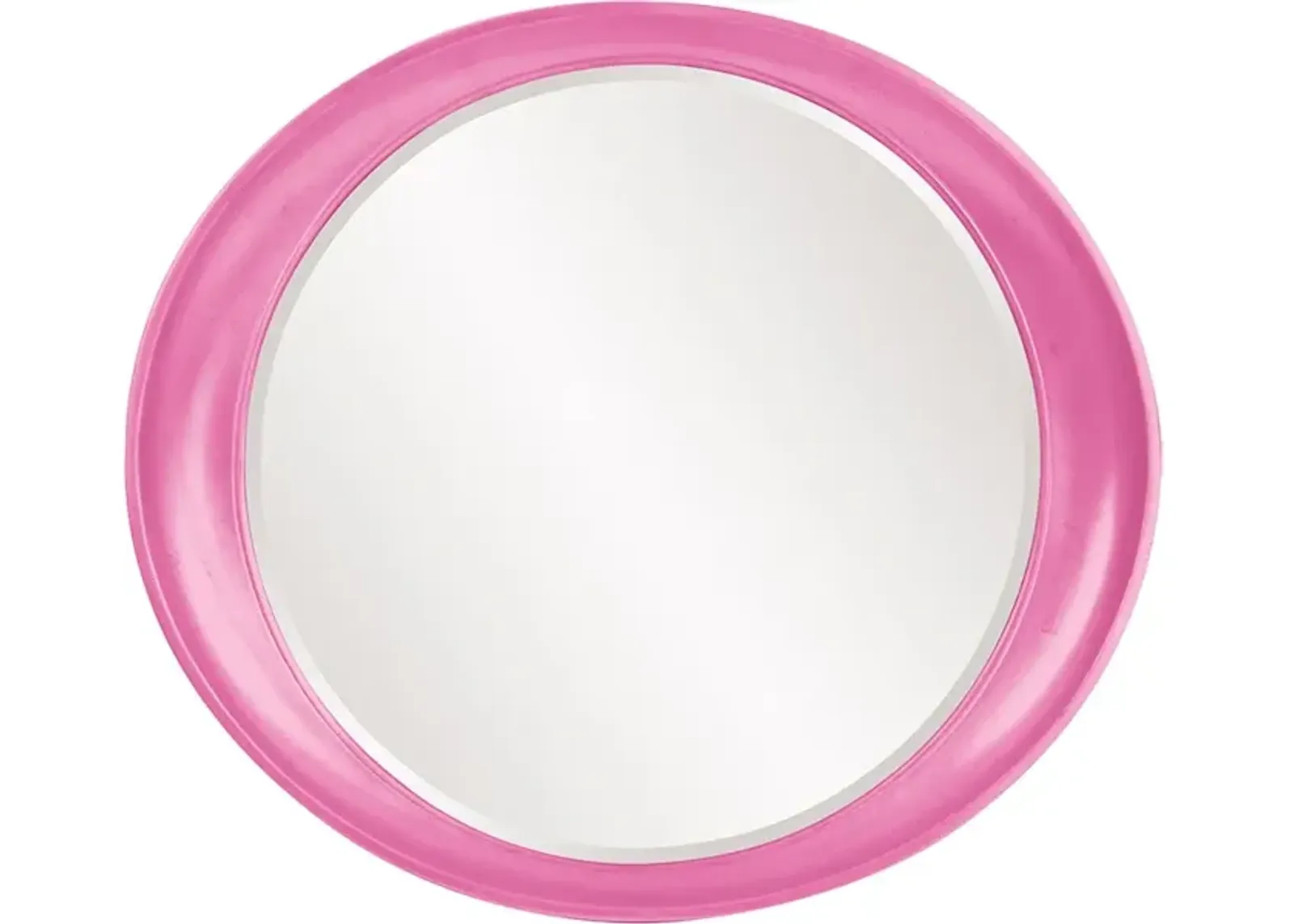 Ellipse Mirror - Glossy Hot Pink