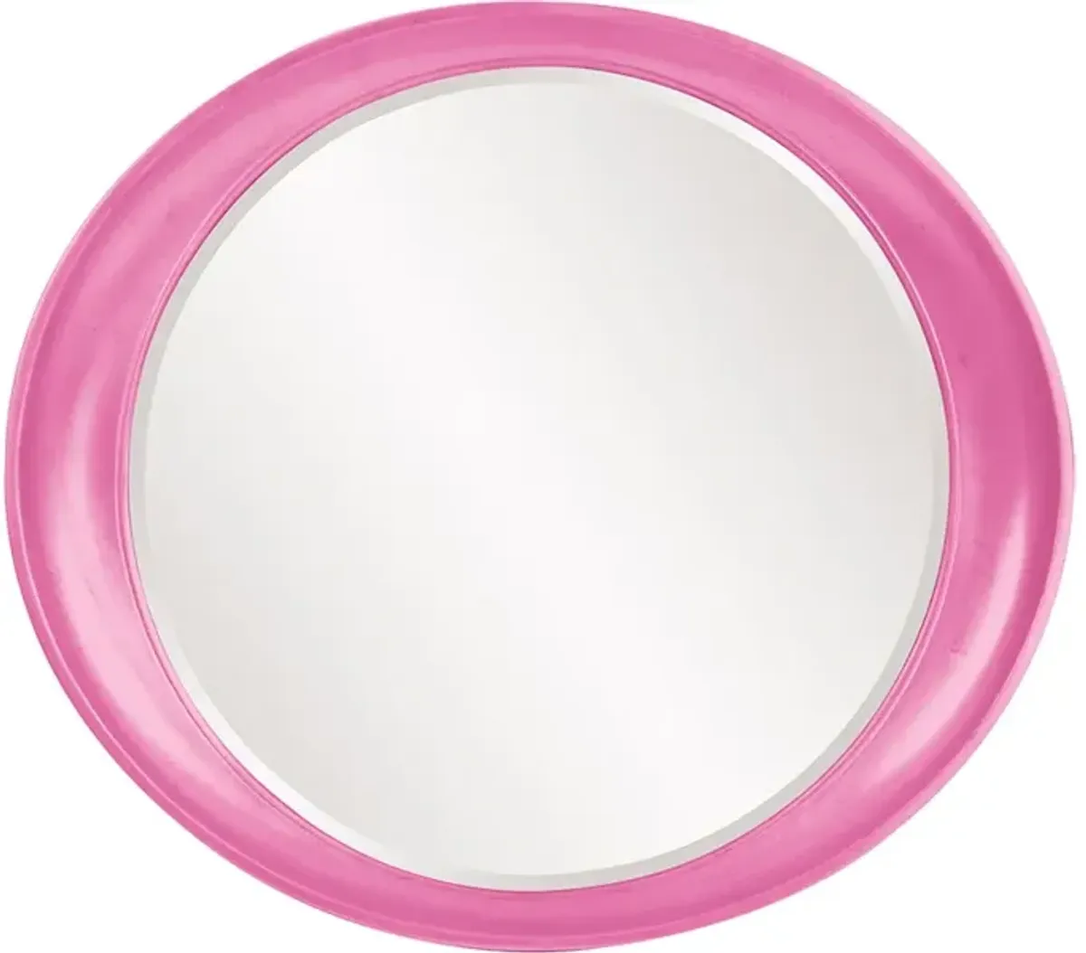 Ellipse Mirror - Glossy Hot Pink