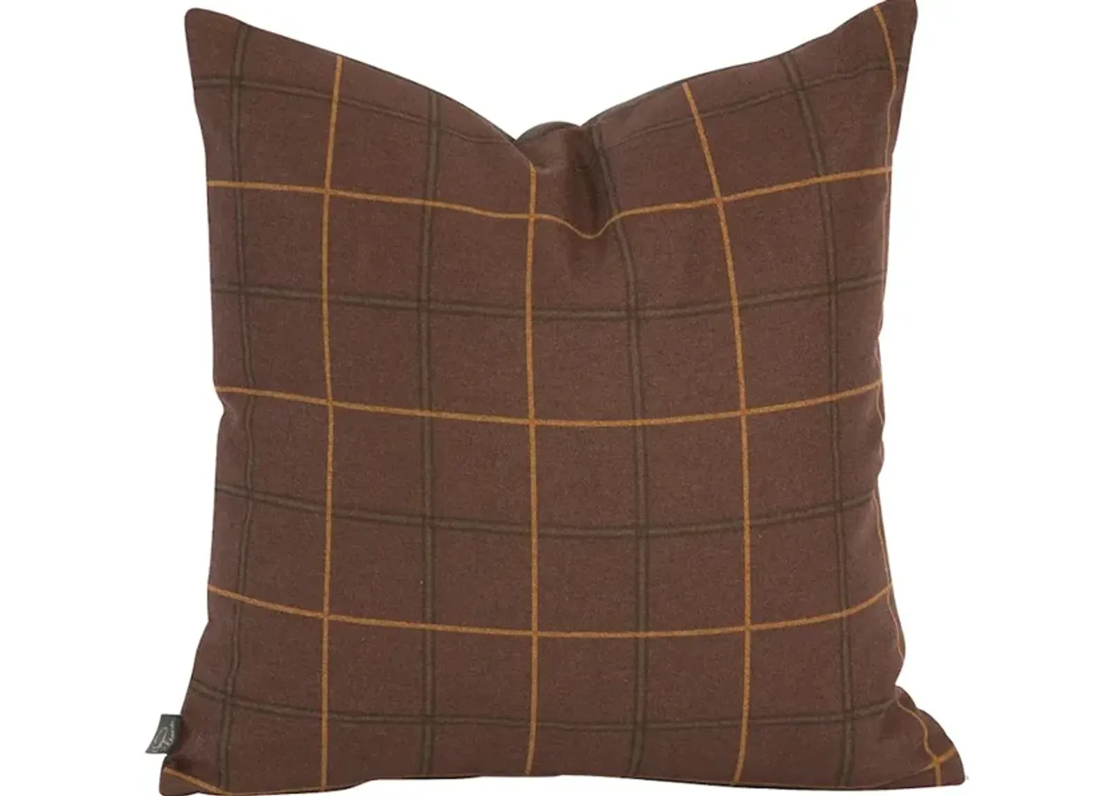 20 x 20 Pillow Oxford Chocolate - Down Insert