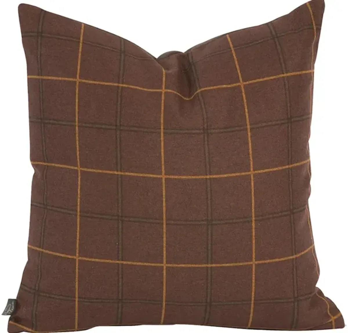 20 x 20 Pillow Oxford Chocolate - Down Insert