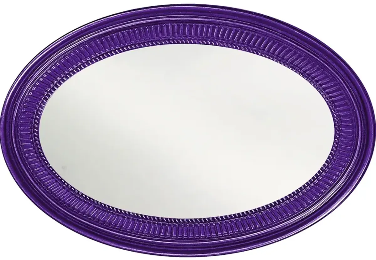 Ethan Mirror - Glossy Royal Purple