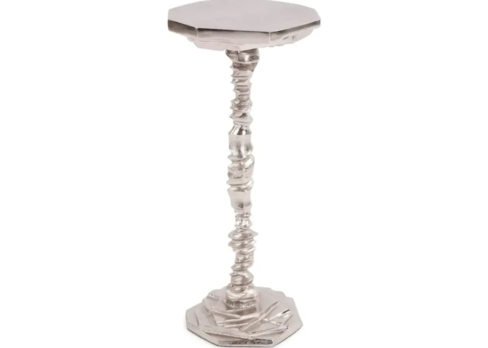 Rock Cut Cast Aluminum Martini Table