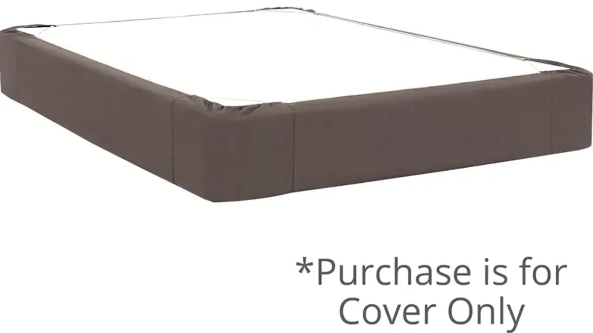 Twin Boxspring Cover Sterling Charcoal (Cover Only)