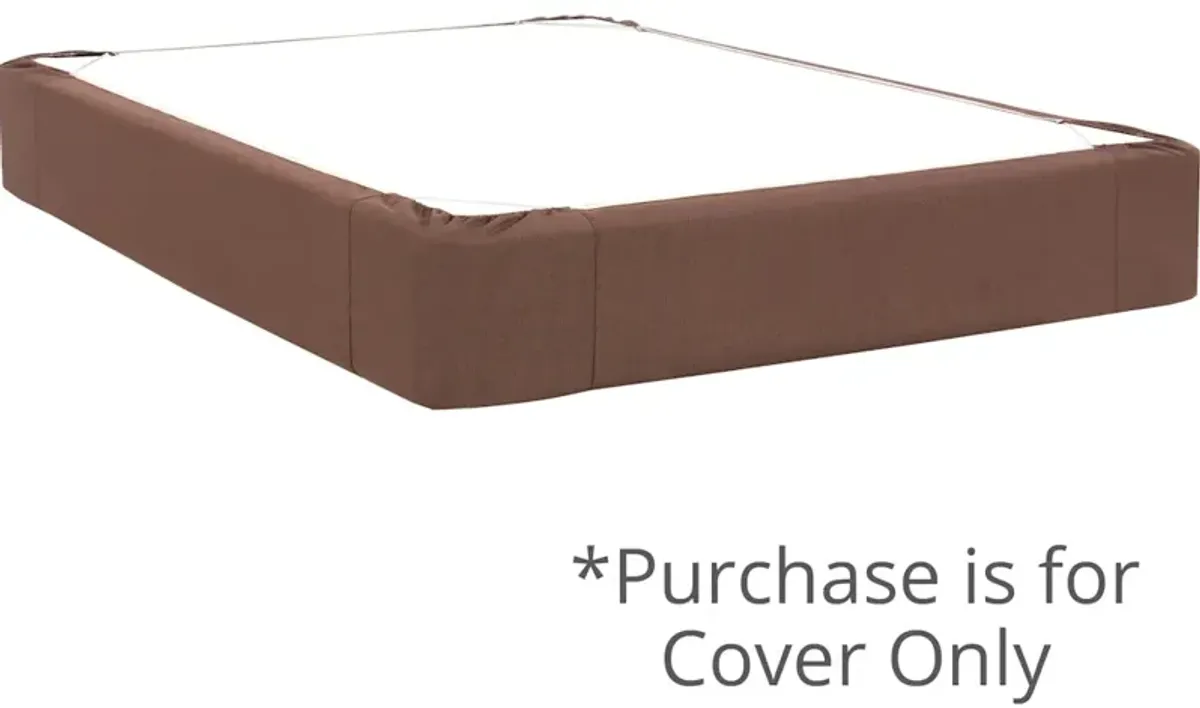 Twin Boxspring Cover Sterling Chocolate (Cover Only)