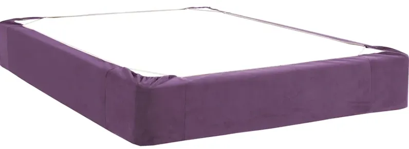 Queen Boxspring Cover Bella Eggplant (Cover Only)