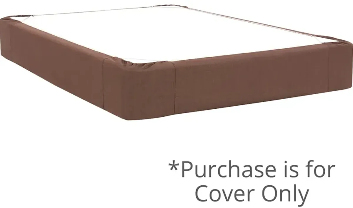 King Boxspring Cover Sterling Chocolate (Cover Only)