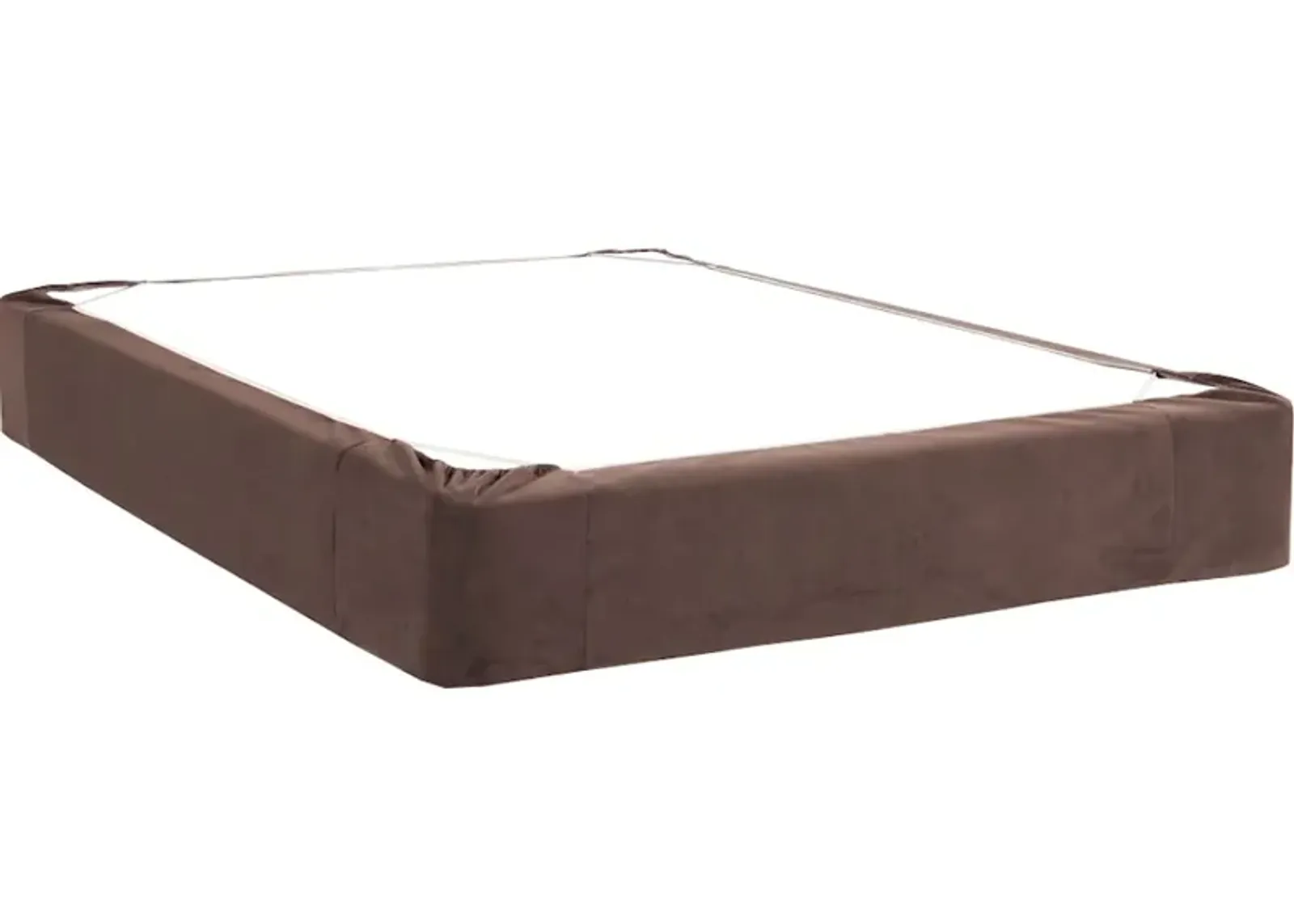 King Boxspring Cover Bella Chocolate (Cover Only)