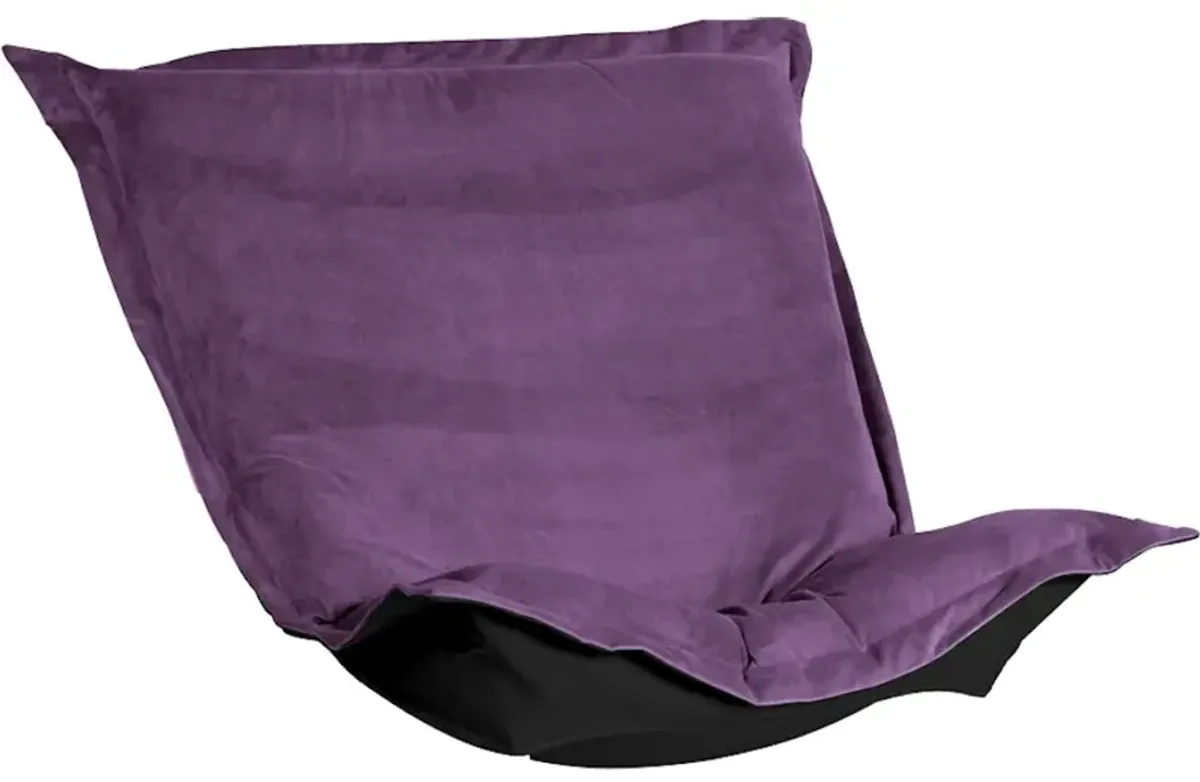 Puff Chair Cushion Bella Eggplant (Cushion and Cover Only)