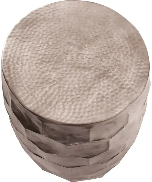 Hammered Aluminum Graphite Stool