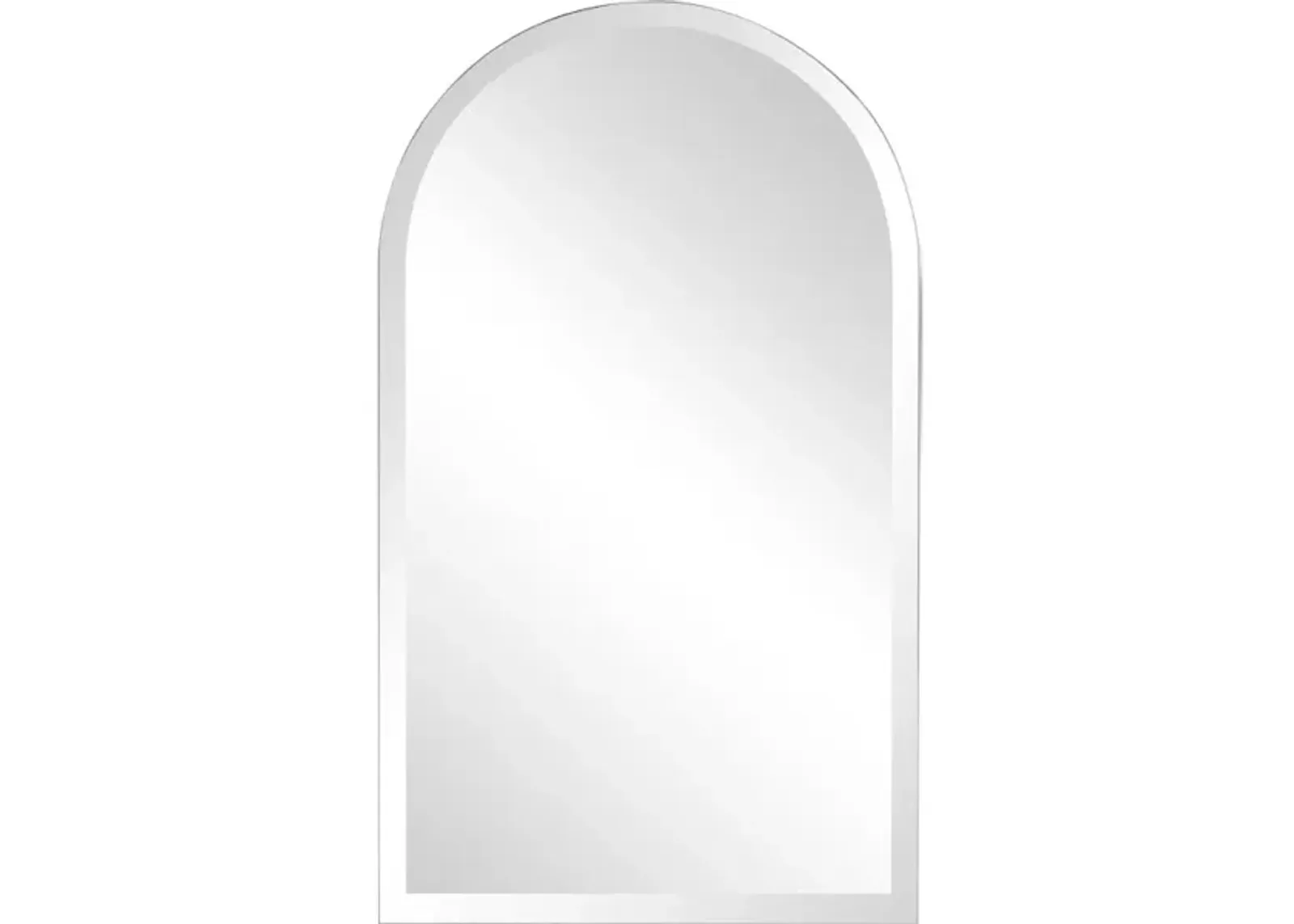 Frameless Arched Mirror