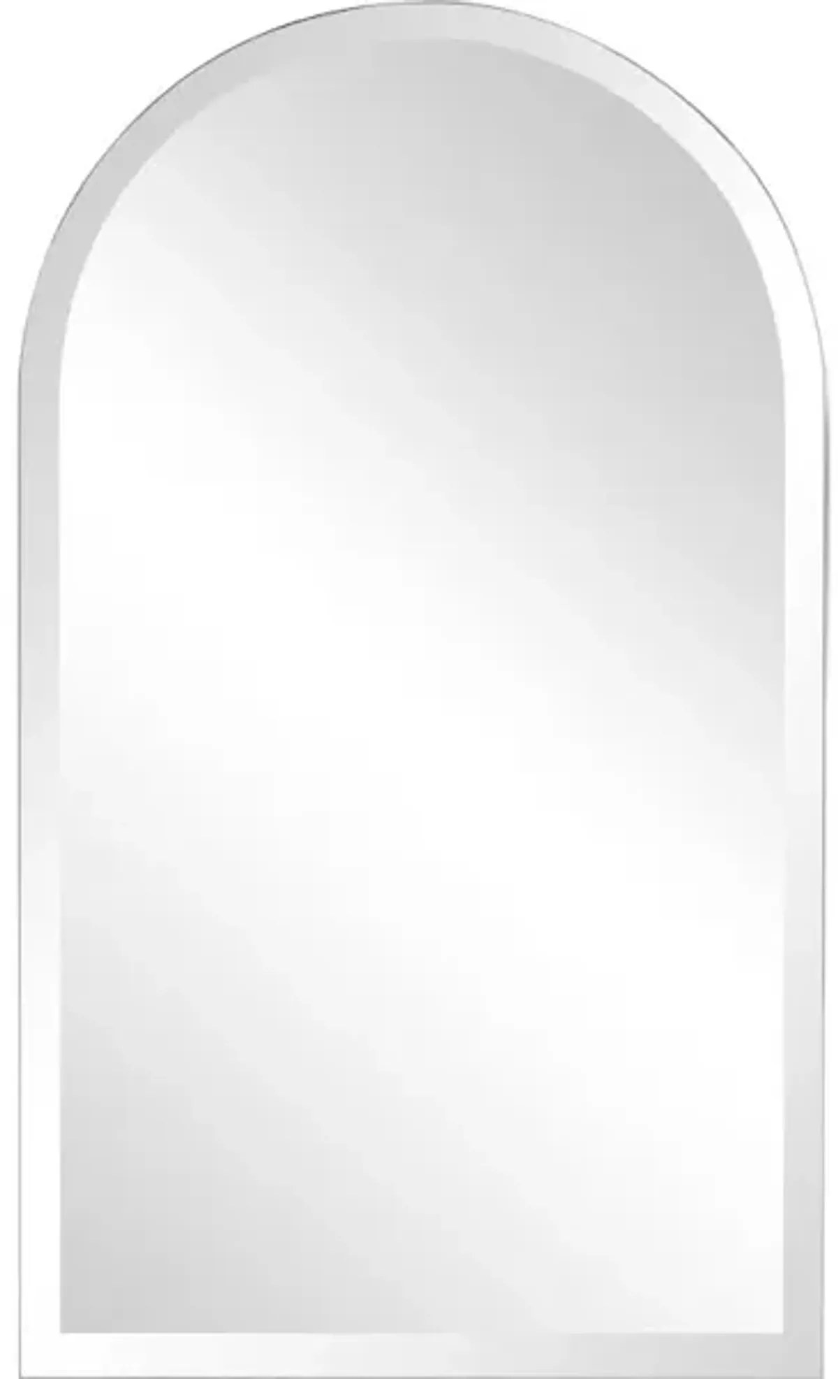 Frameless Arched Mirror