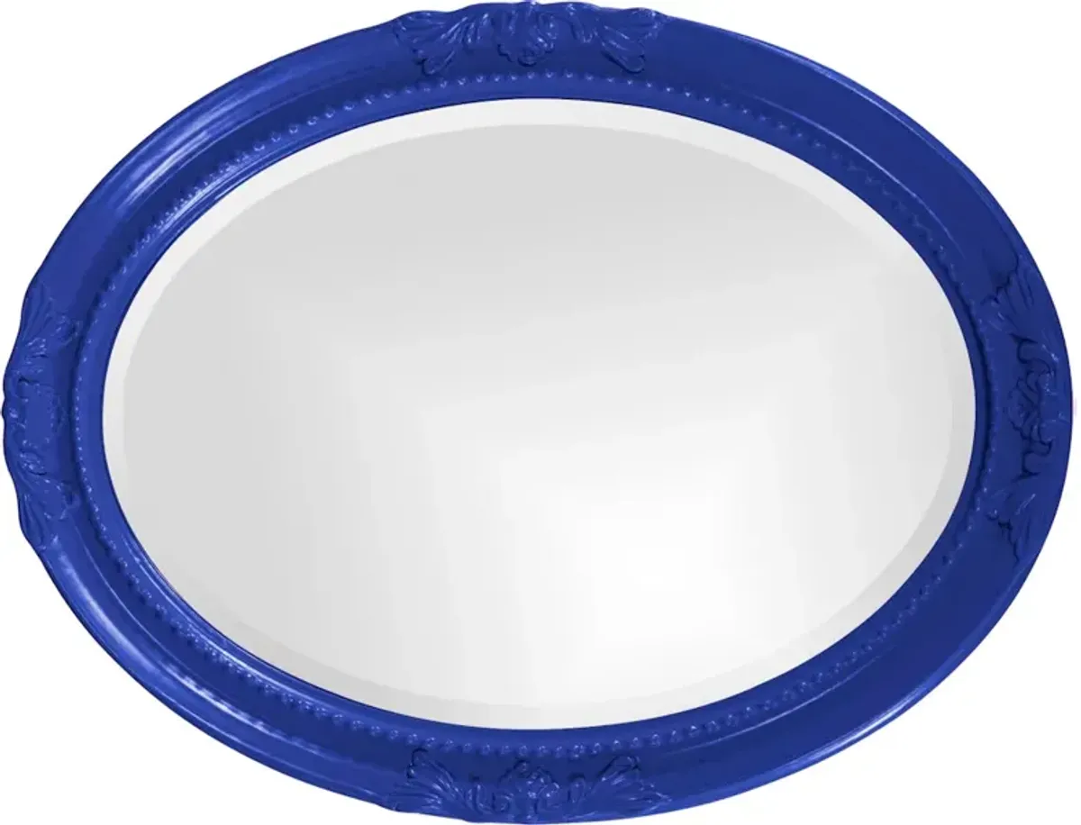 Queen Ann Mirror - Glossy Royal Blue