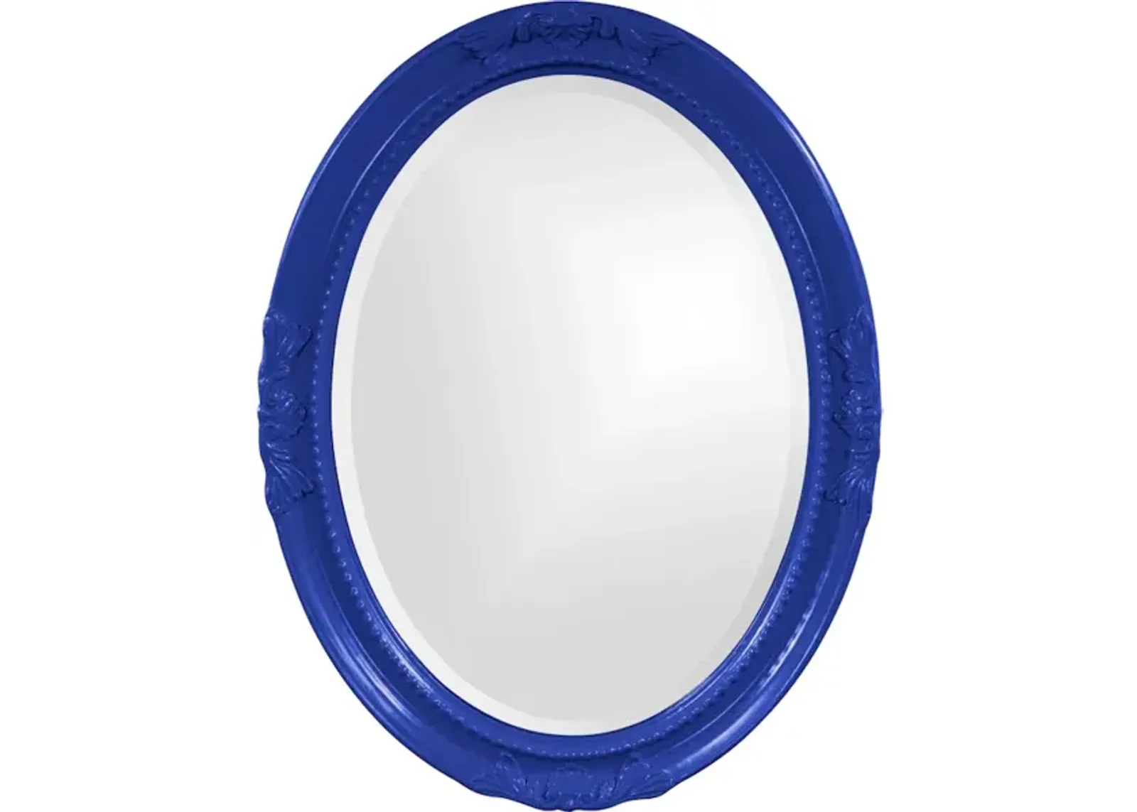 Queen Ann Mirror - Glossy Royal Blue