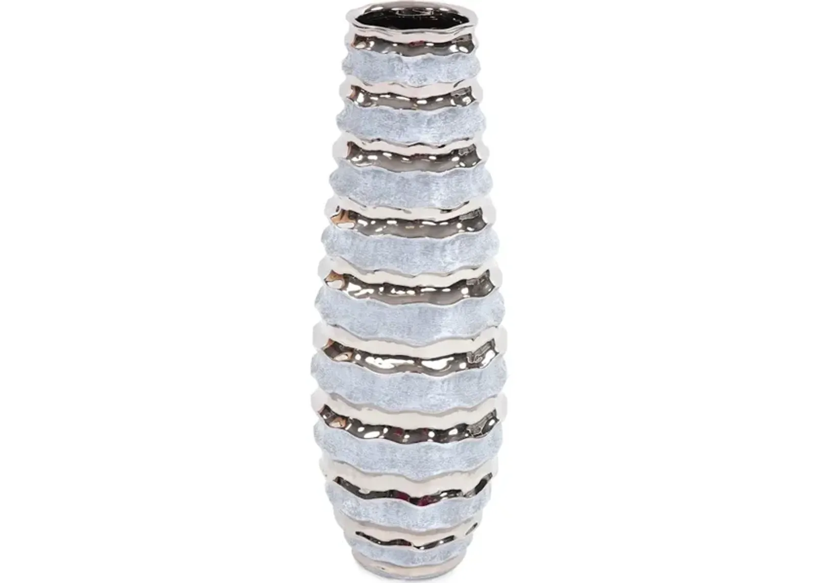 Two-tone Spiral Ceramic Vase