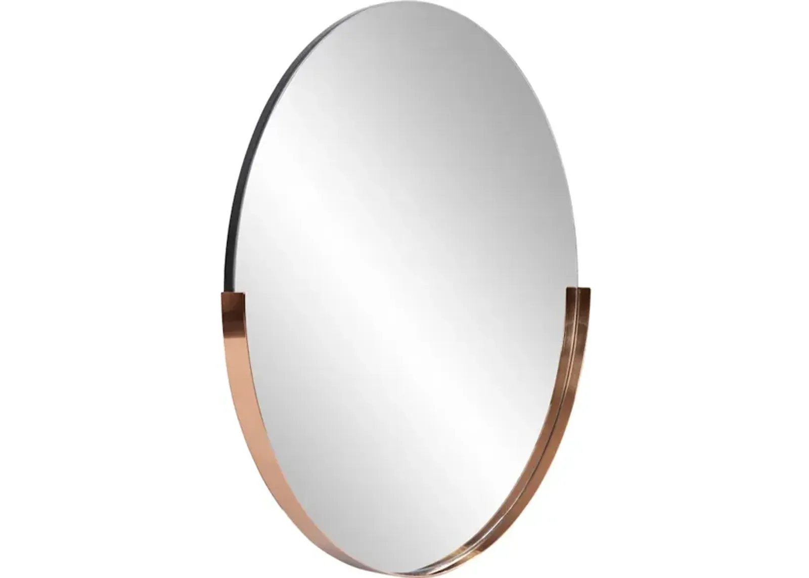 Dante Round Rose Gold Mirror