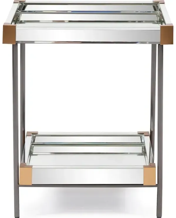 Elaine Mirrored Side Table
