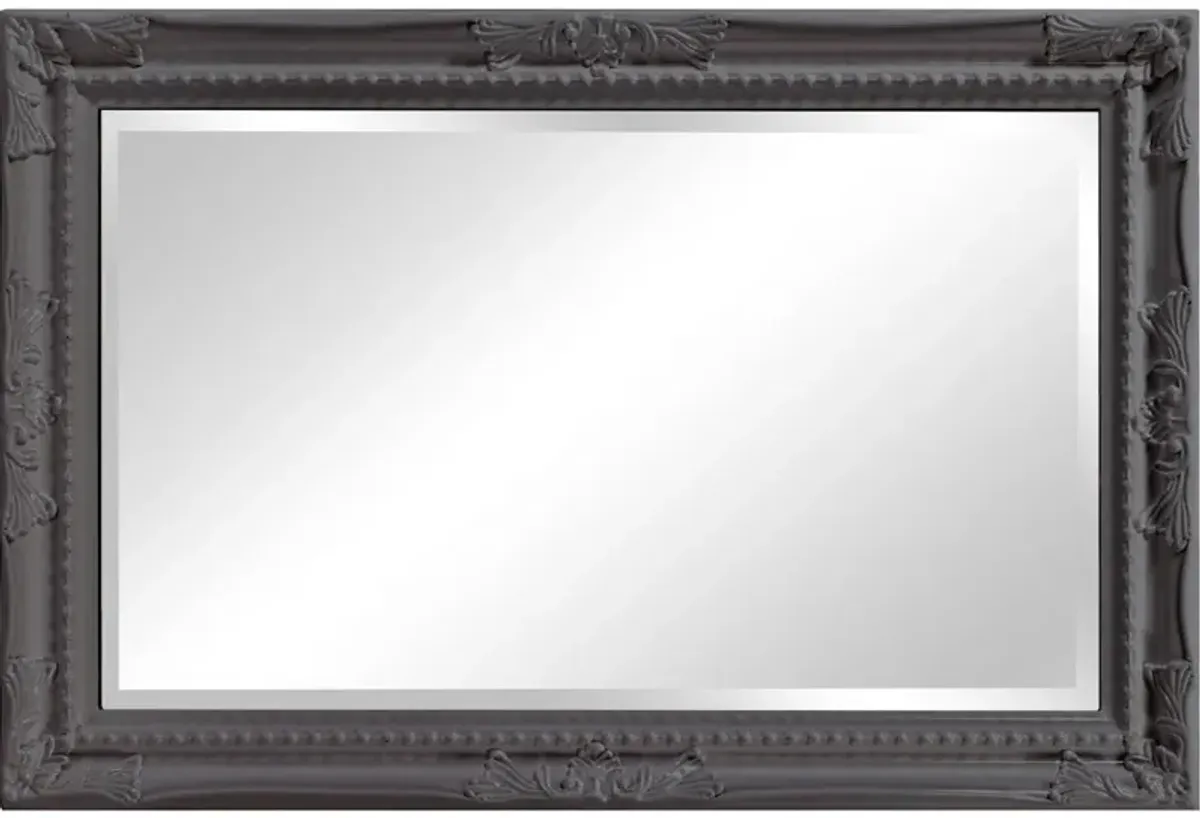 Queen Ann Mirror - Glossy Charcoal