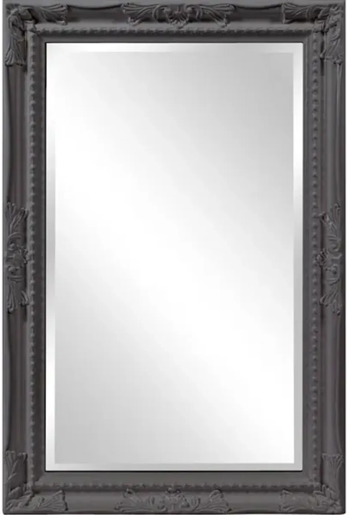 Queen Ann Mirror - Glossy Charcoal