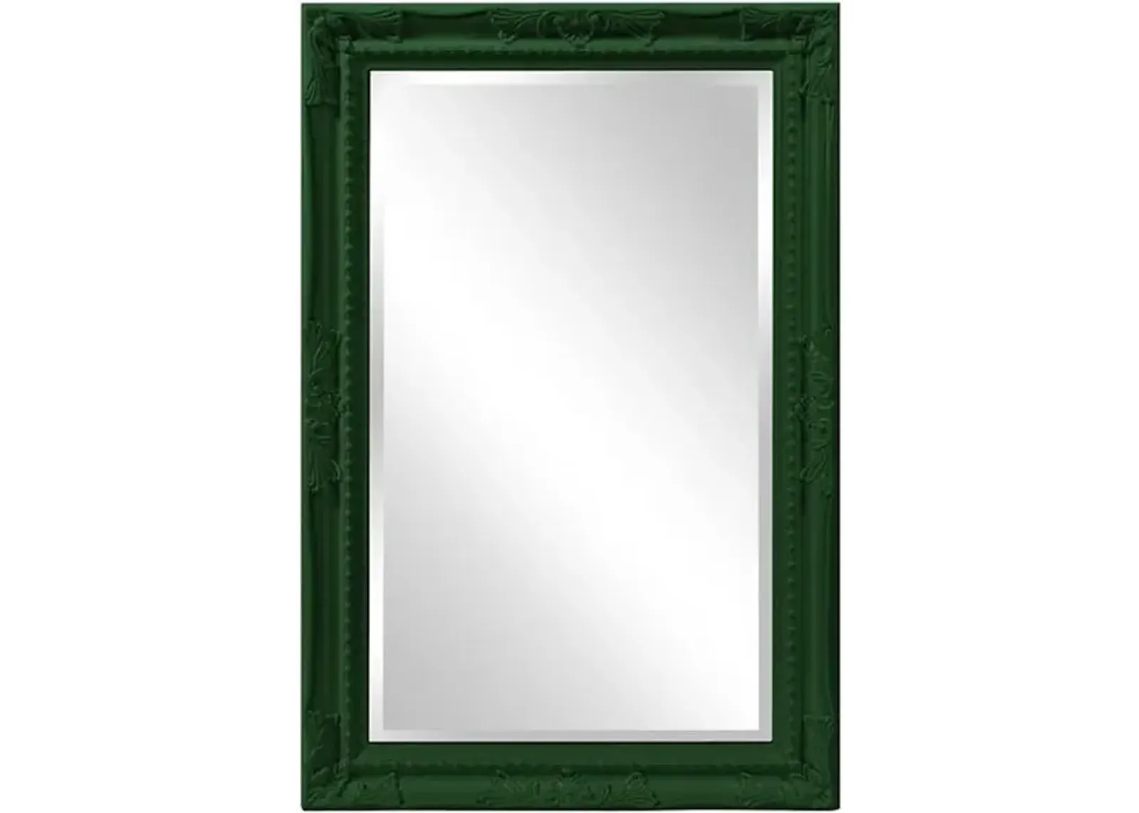 Queen Ann Mirror - Glossy Hunter Green