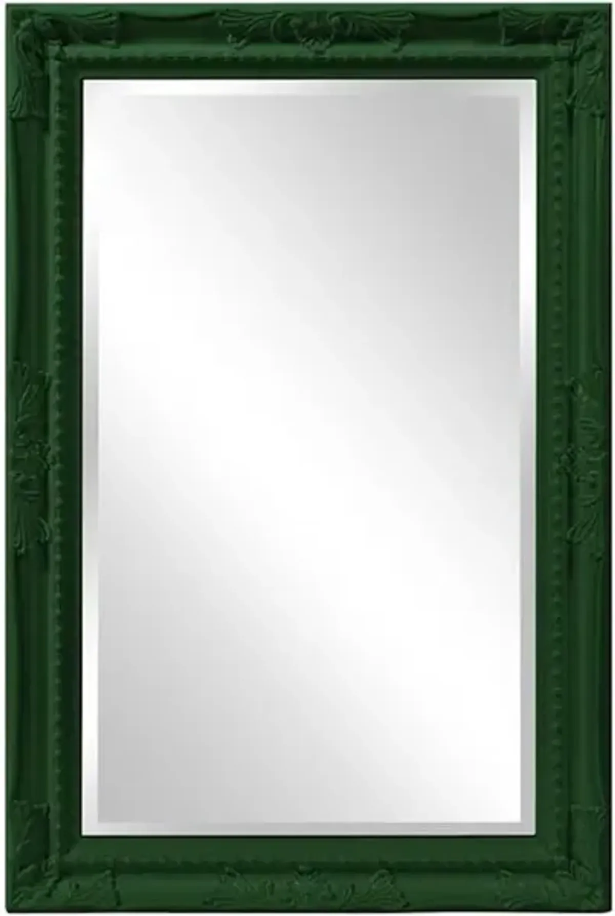 Queen Ann Mirror - Glossy Hunter Green