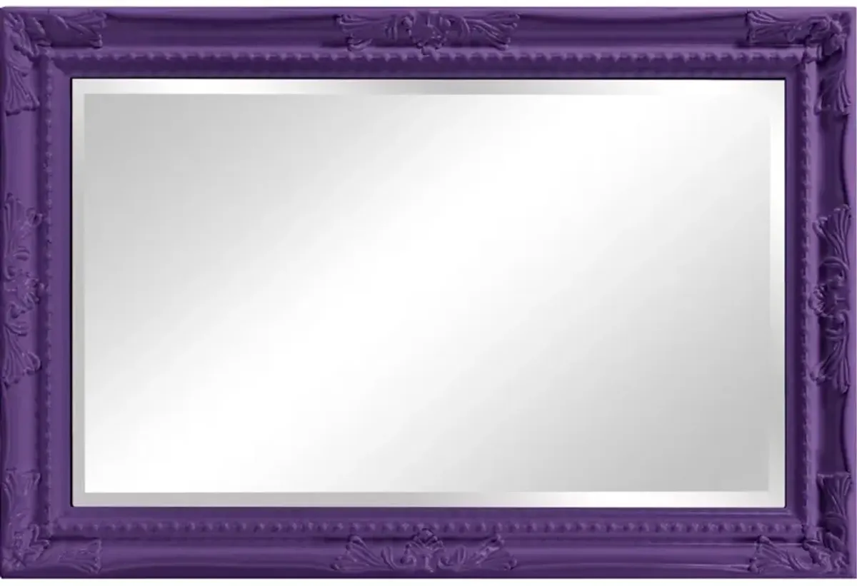 Queen Ann Mirror - Glossy Royal Purple