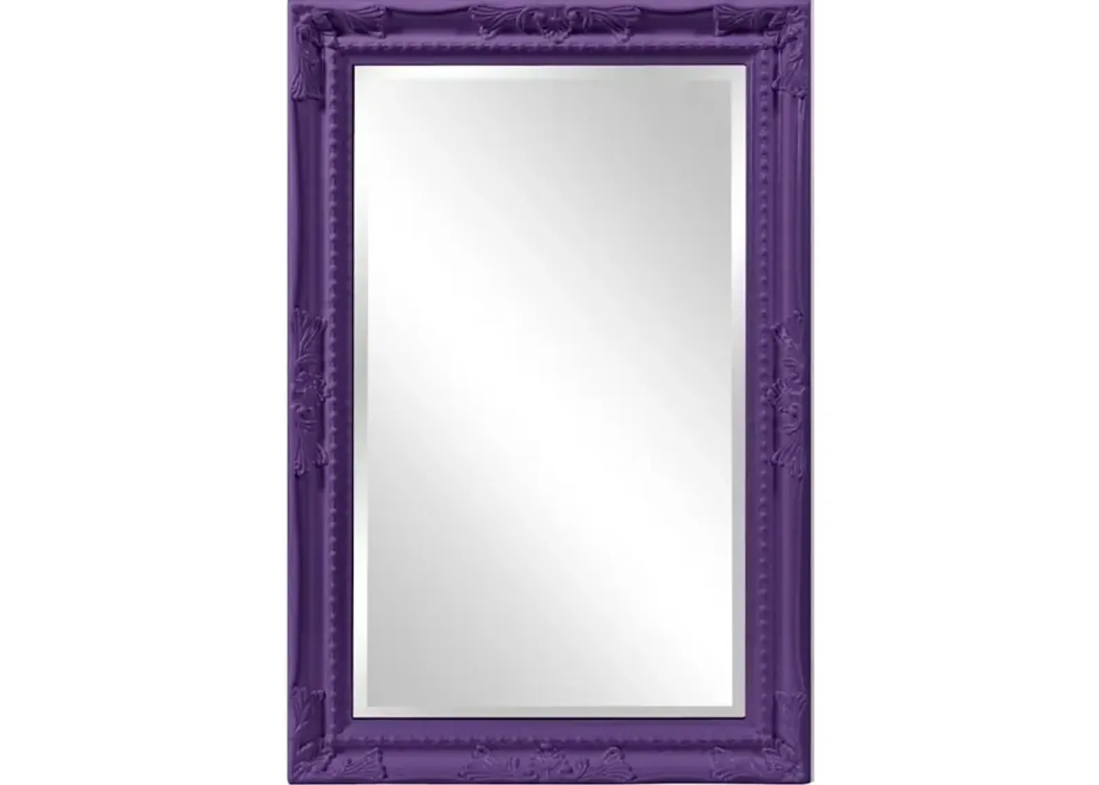 Queen Ann Mirror - Glossy Royal Purple