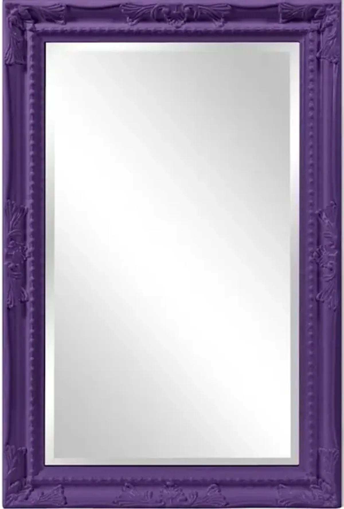 Queen Ann Mirror - Glossy Royal Purple