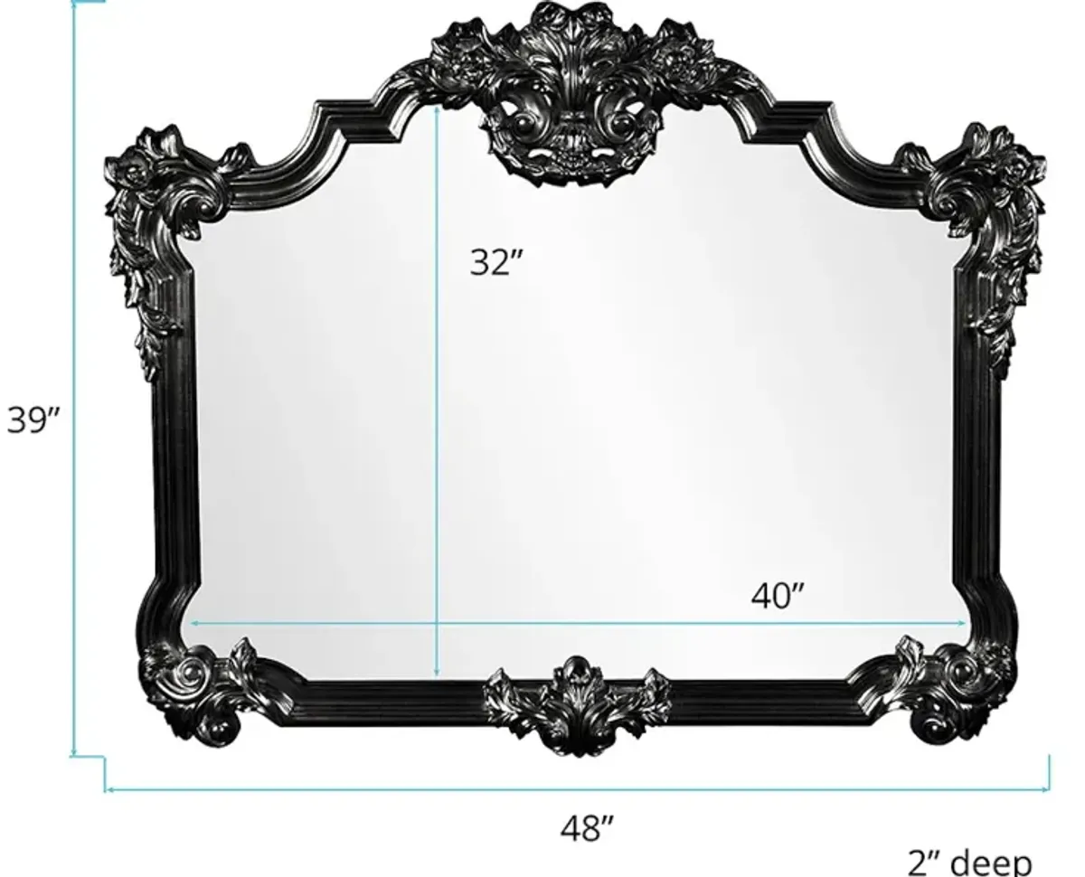 Avondale Mirror - Glossy Black