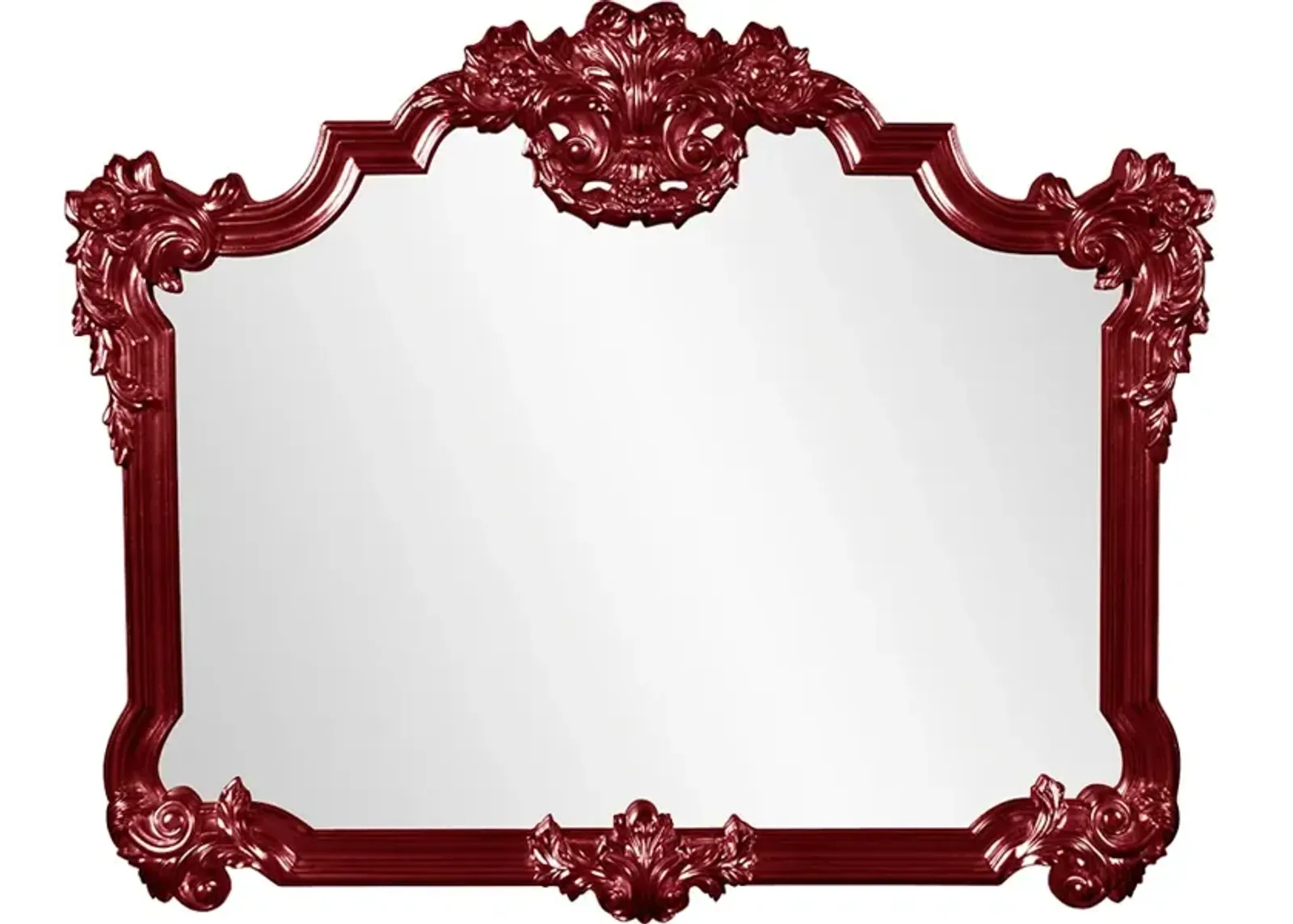 Avondale Mirror - Glossy Burgundy