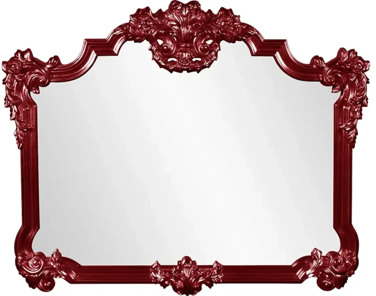 Avondale Mirror - Glossy Burgundy