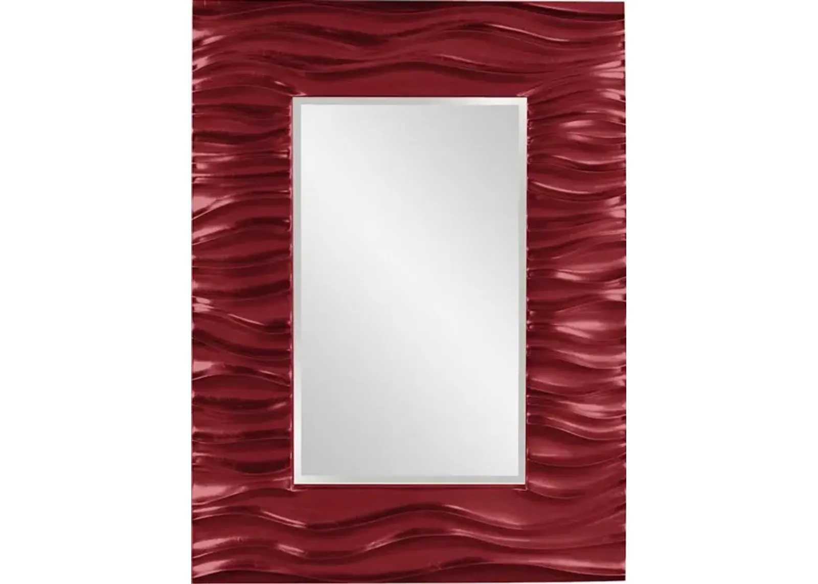 Zenith Mirror - Glossy Burgundy