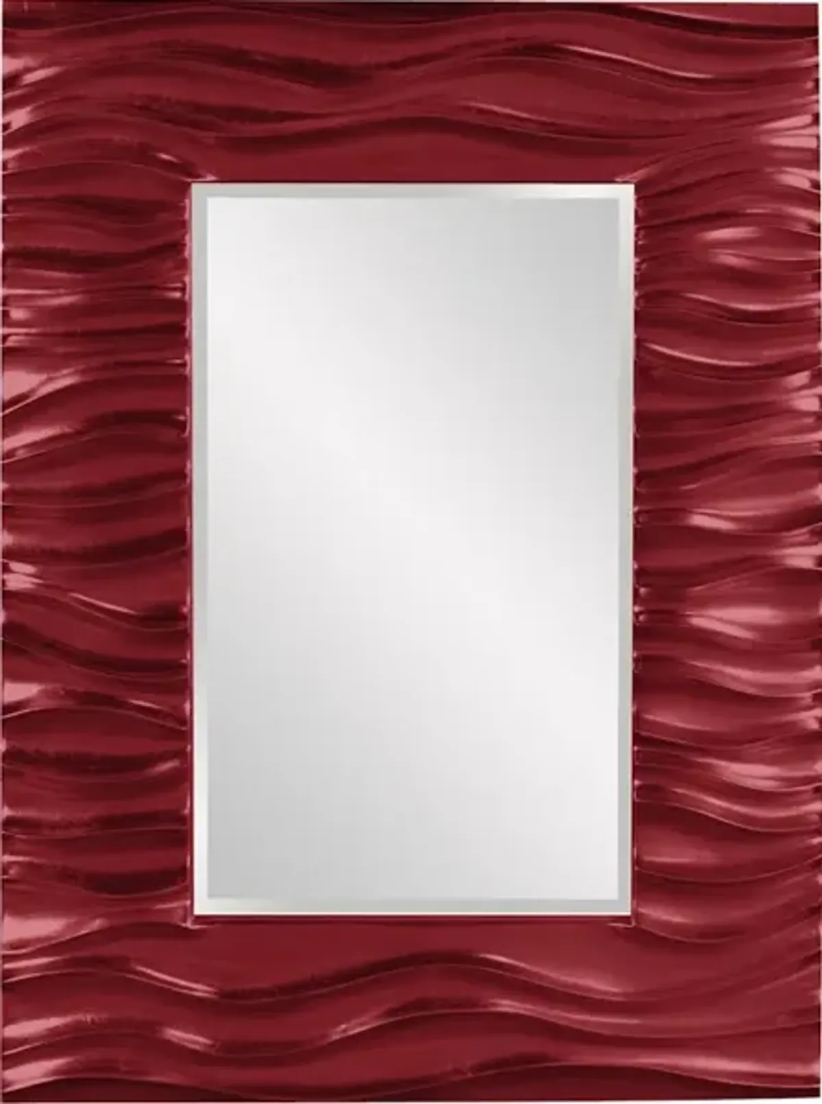 Zenith Mirror - Glossy Burgundy