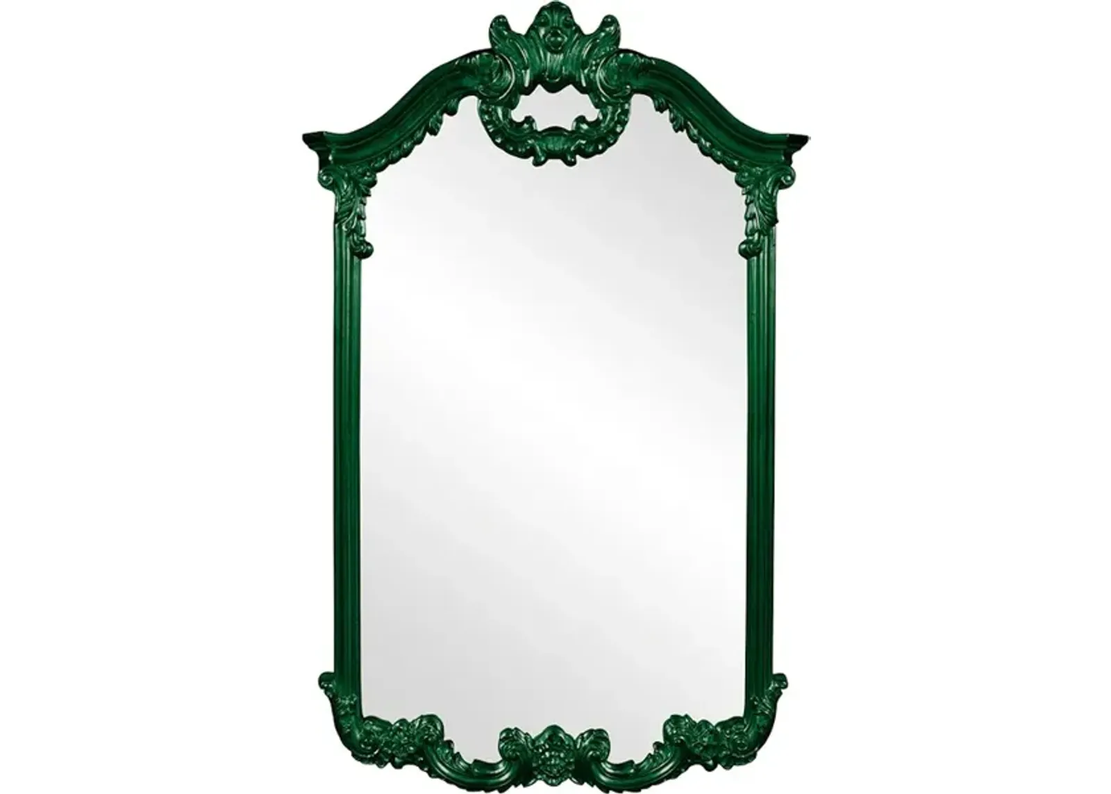 Roman Mirror - Glossy Hunter Green