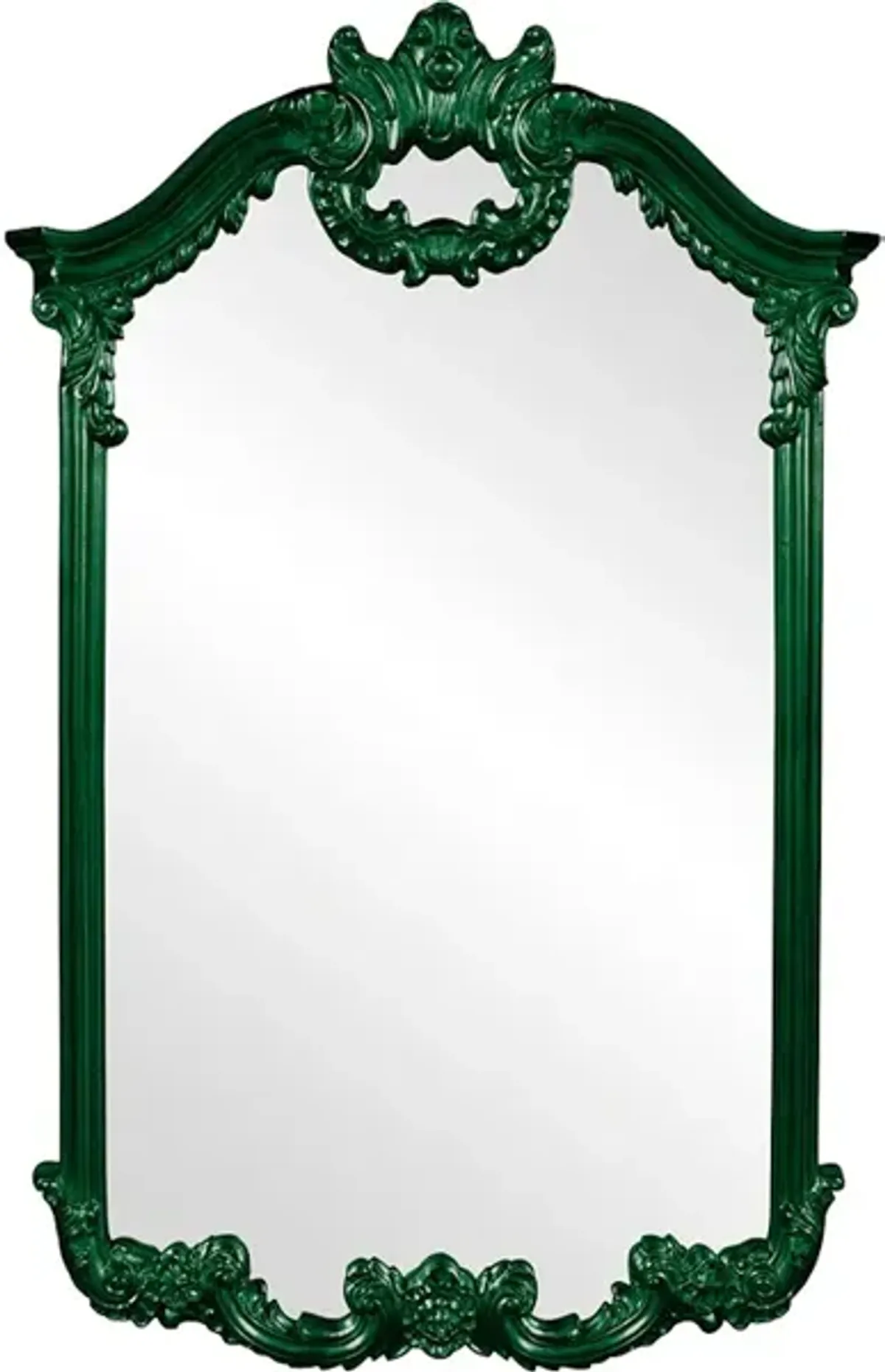 Roman Mirror - Glossy Hunter Green