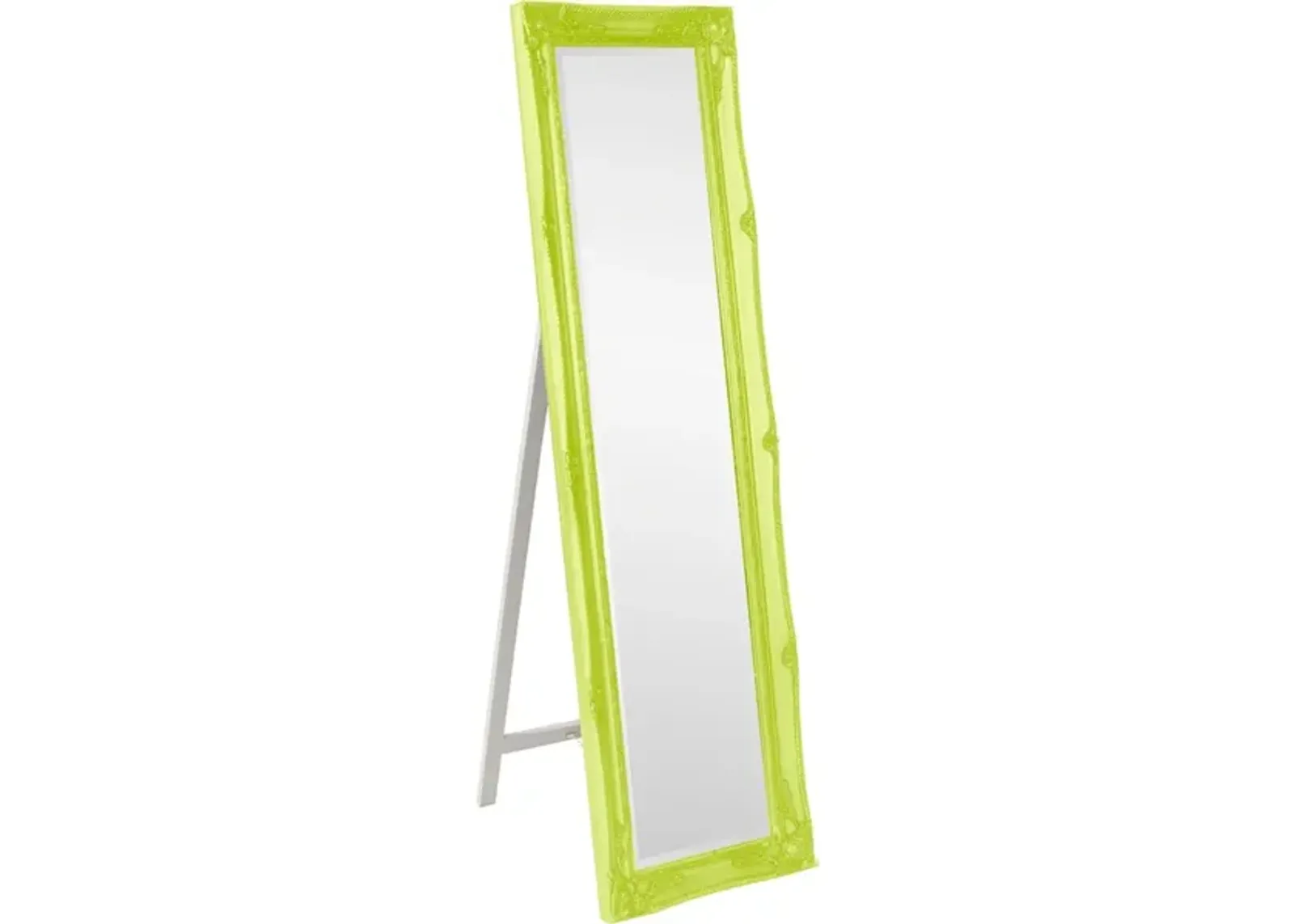 Queen Ann Mirror - Glossy Green