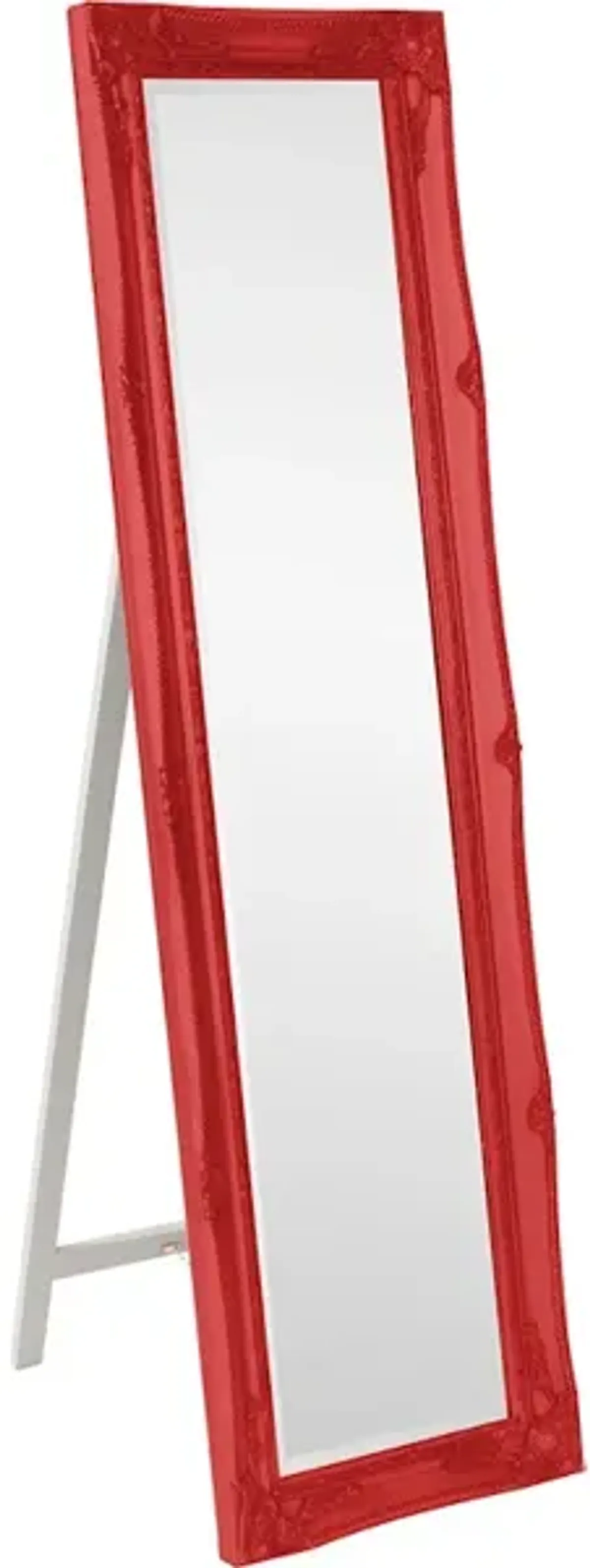 Queen Ann Mirror - Glossy Red