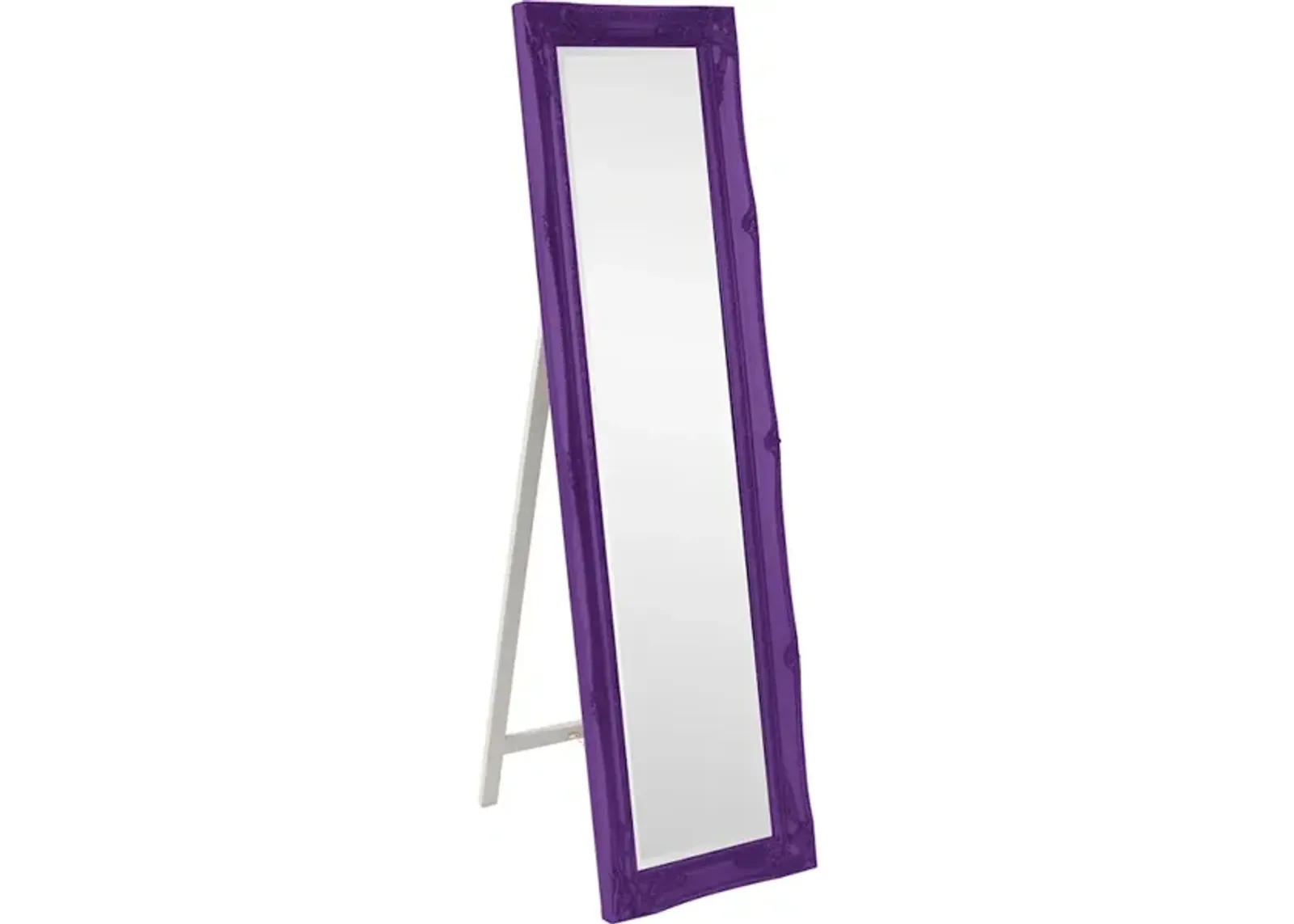 Queen Ann Mirror - Glossy Royal Purple