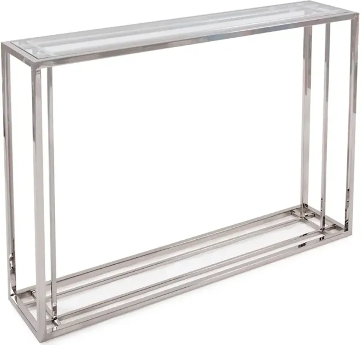 Echo Stainless Steel Console Table