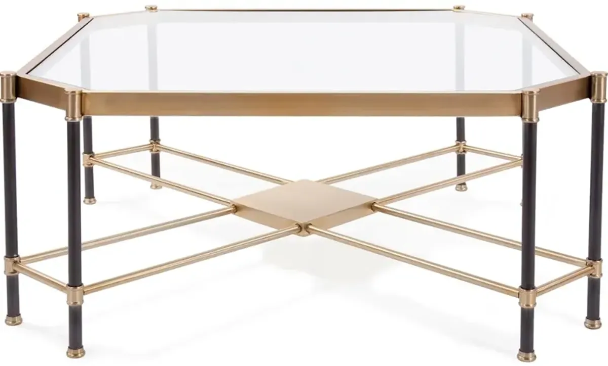 Graham Brushed Brass Coffee Table