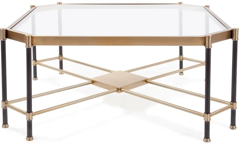 Graham Brushed Brass Coffee Table