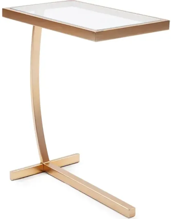 Dark Brushed Brass Side Table