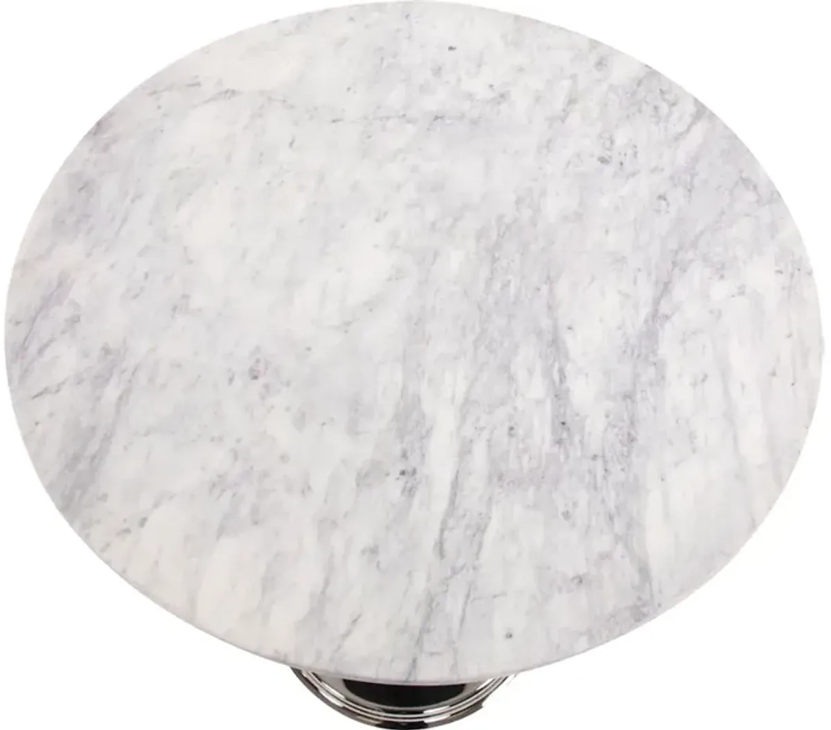 Micca Club White Marble Bistro Table