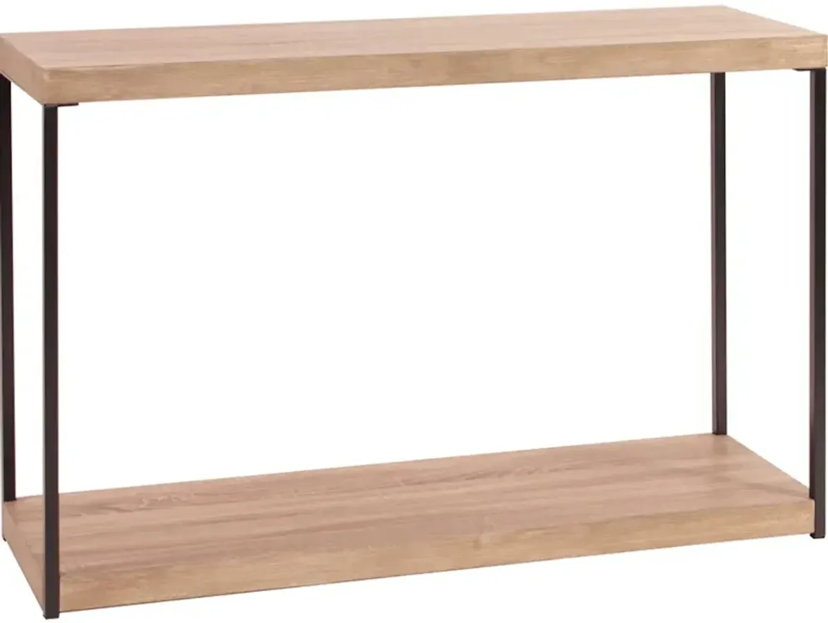 Wood and Metal Console Table