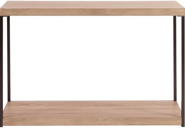 Wood and Metal Console Table