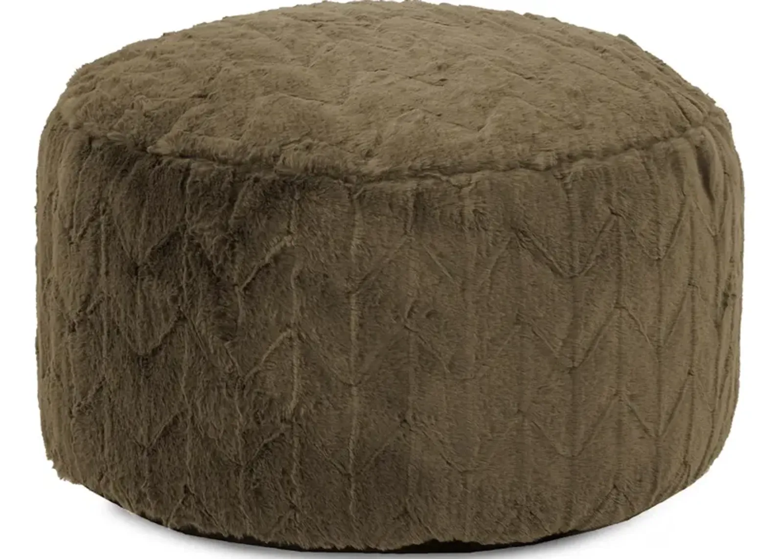 Foot Pouf Angora Moss