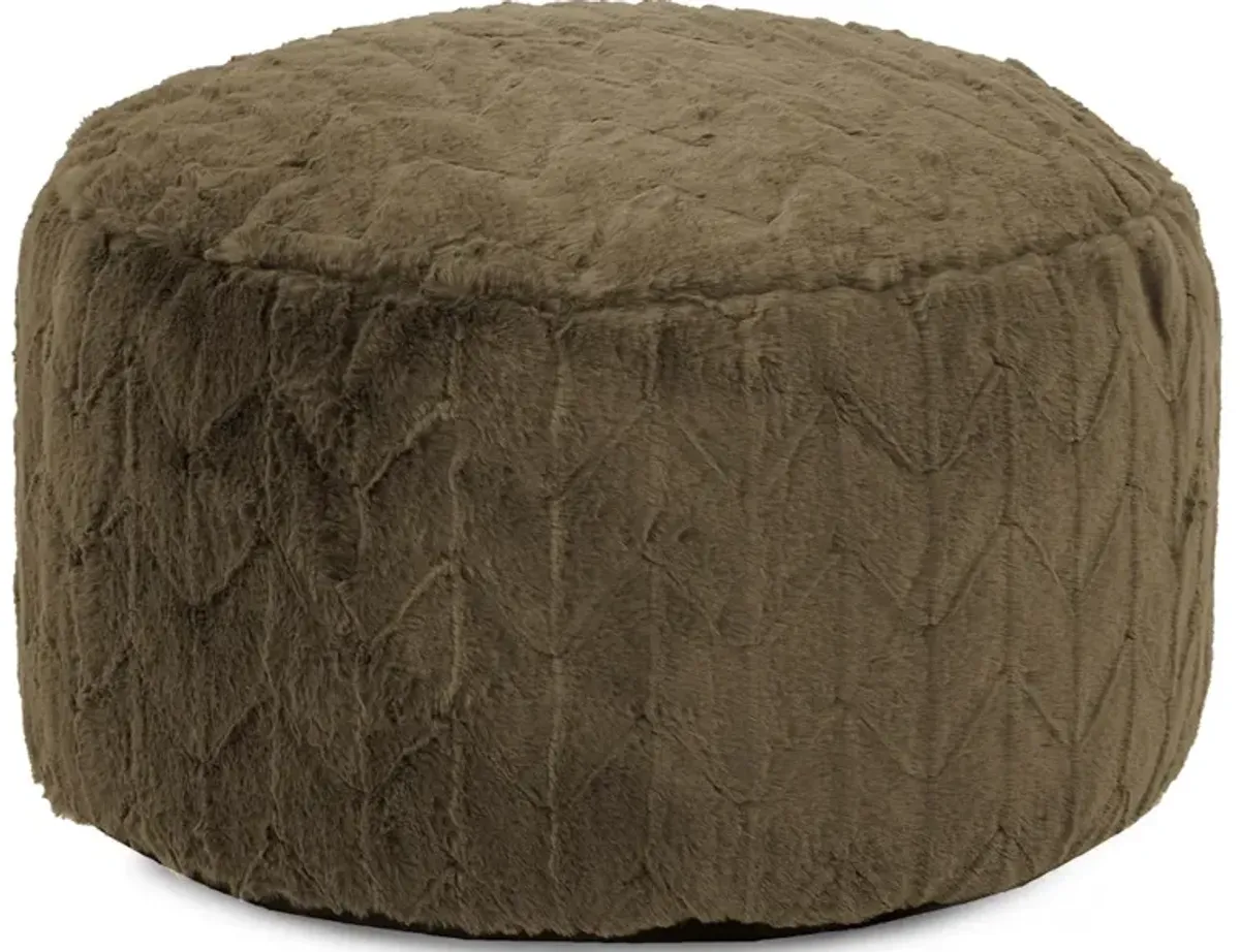 Foot Pouf Angora Moss