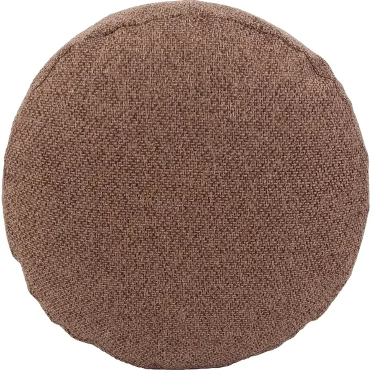 Round Foot Pouf Panama Chocolate